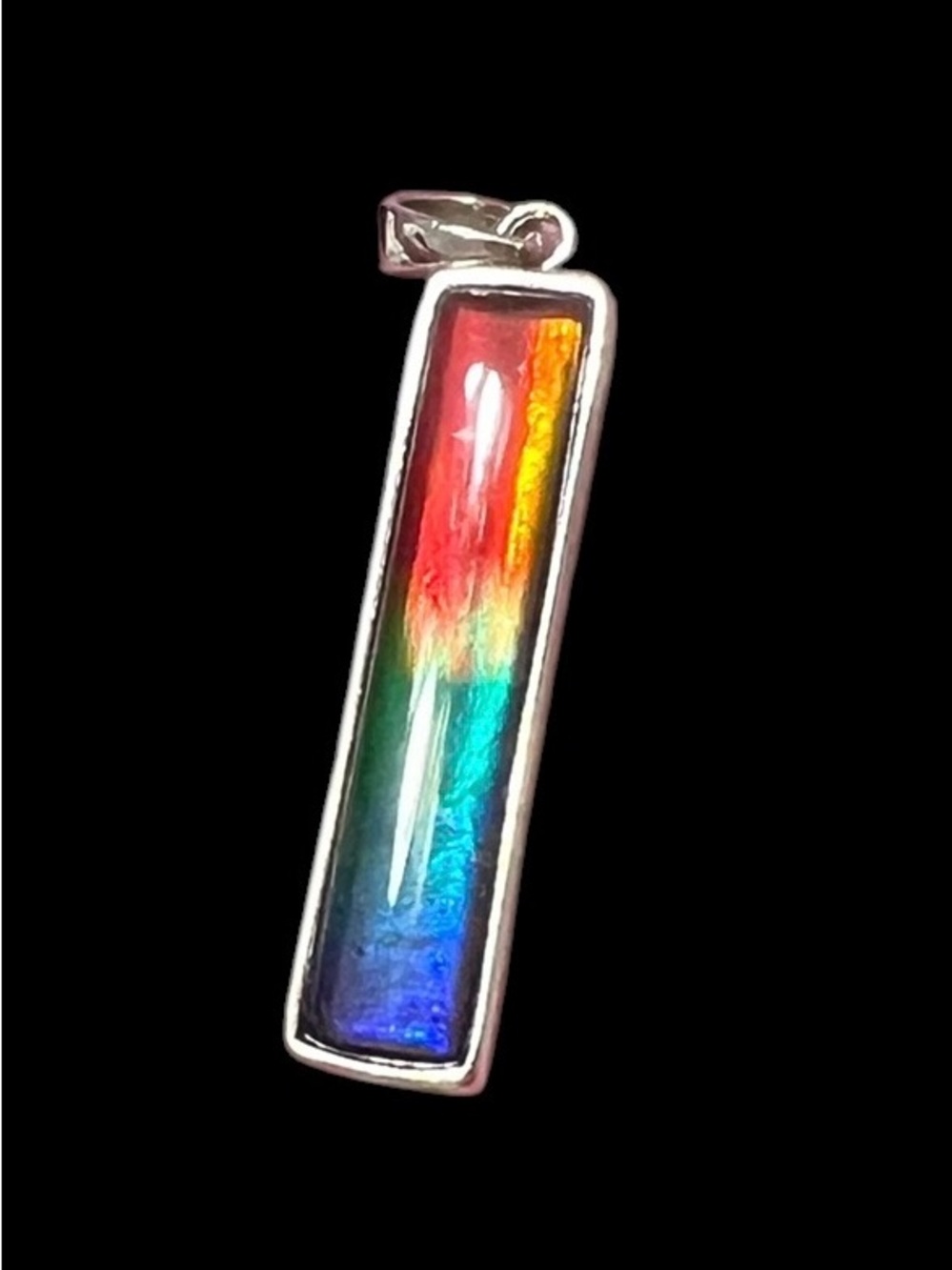 Sterling Ammolite Pendant